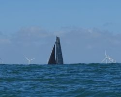 Houle résiduelle en sortant de Port-Joinville le 6 oct